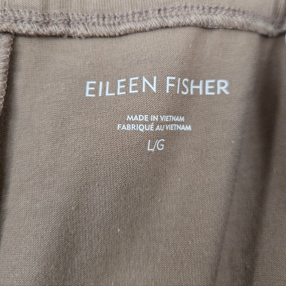 Eileen Fisher Tan Pants, Organic Cotton, Large - Picture 8 of 8